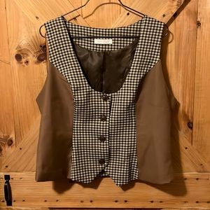Checked vest